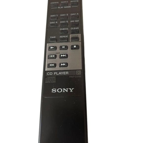 Sony Remote 5  CD player Rm-315 Tested Works Back - Picture 3 of 6